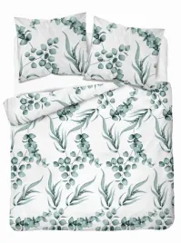 posciel-220x200-biala-mietowa-liscie-bawelna