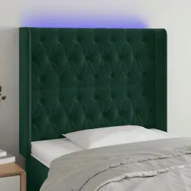 vidaxl-zaglowek-do-lozka-z-led-ciemnozielony-103x16x118-128cm-aksamit