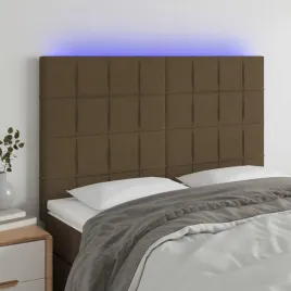 vidaxl-zaglowek-do-lozka-z-led-ciemnobrazowy-144x5x118-128-cm-tkanina