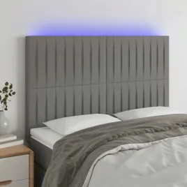 vidaxl-zaglowek-do-lozka-z-led-ciemnoszary-144x5x118-128-cm-tkanina