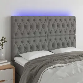 vidaxl-zaglowek-do-lozka-z-led-ciemnoszary-144x7x118-128-cm-tkanina