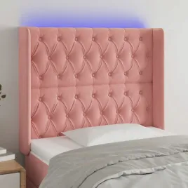 vidaxl-zaglowek-do-lozka-z-led-rozowy-93x16x118-128-cm-aksamit