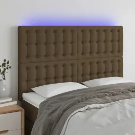 vidaxl-zaglowek-do-lozka-z-led-ciemnobrazowy-144x5x118-128-cm-tkanina