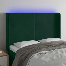 vidaxl-zaglowek-do-lozka-z-led-ciemnozielony-147x16x118-128cm-aksamit