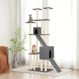 vidaxl-drapak-dla-kota-z-sizalowymi-slupkami-ciemnoszary-190-cm