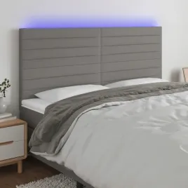vidaxl-zaglowek-do-lozka-z-led-ciemnoszary-160x5x118-128-cm-tkanina