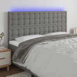 vidaxl-zaglowek-do-lozka-z-led-ciemnoszary-160x5x118-128-cm-tkanina