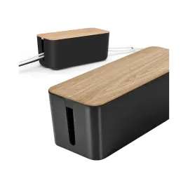 organizer-na-kable-alogy-cableboxtm-czarny-drewno-rozmiar-l