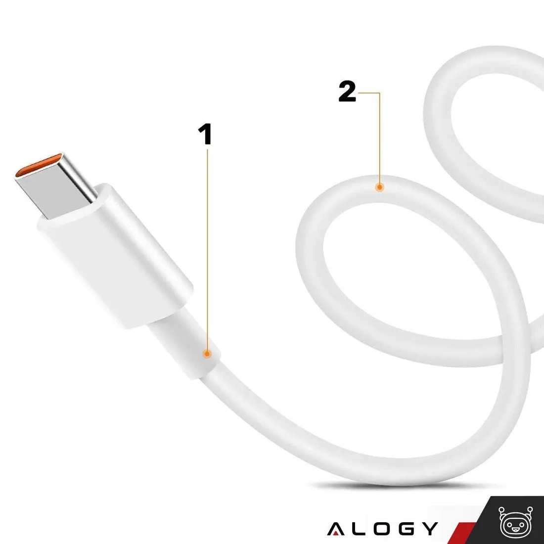 kabel-alogy-usb-usb-typ-c-1-m-bialy