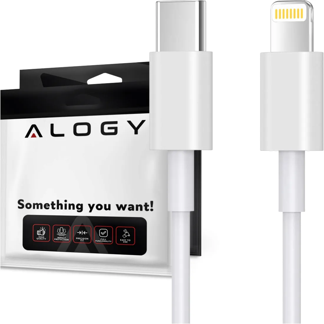kabel-alogy-usb-typ-c-apple-lightning-2-m-bialy