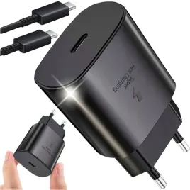 ladowarka-sieciowa-usb-c-typ-c-pd-premium-szybka-25w-3a-kabel-c-1m-czarna