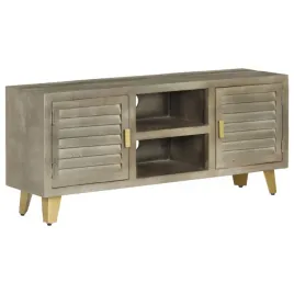 vidaxl-szafka-pod-telewizor-drewno-mango-szaro-mosiezna-110x30x48cm