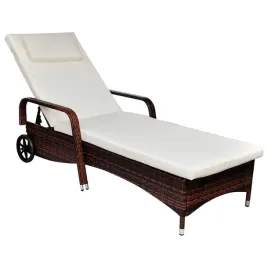 vidaxl-lezak-z-poduszka-i-kolkami-rattan-pe-brazowy