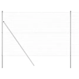 ogrodzenie-z-slupkiem-srebrny-16-x-10-m-stal-i-pvc
