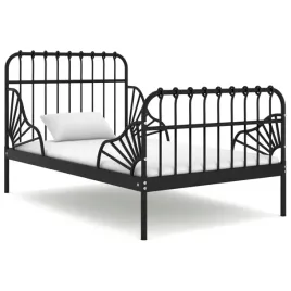 vidaxl-przedluzana-rama-lozka-czarna-metalowa-80x130-200-cm