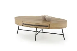 owalna-lawa-z-szuflada-carolina-halmar-60-x-120-cm-kolor-dab-czarne-nogi