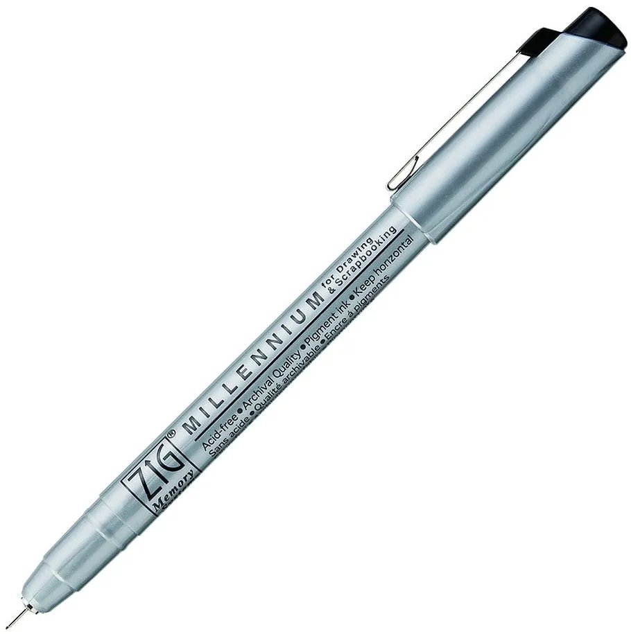 kuretake-cienkopis-millenium-czarny-005-mm