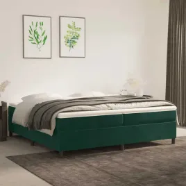 vidaxl-rama-lozka-bez-materaca-ciemnozielone-200x200-cm-aksamit