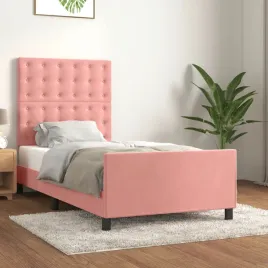 vidaxl-rama-lozka-z-zaglowkiem-rozowa-100x200-cm-aksamitna