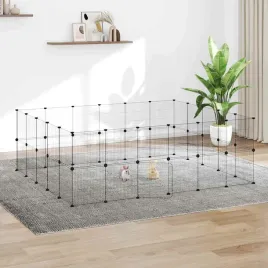 vidaxl-klatka-dla-zwierzat-z-bramka-44-panele-czarna-35x35-cm-stal