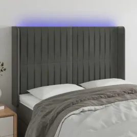 vidaxl-zaglowek-do-lozka-z-led-ciemnoszary-147x16x118-128cm-aksamit