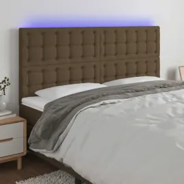 vidaxl-zaglowek-do-lozka-z-led-ciemnobrazowy-180x5x118-128-cm-tkanina