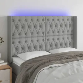 vidaxl-zaglowek-do-lozka-z-led-jasnoszary-163x16x118-128-cm-tkanina