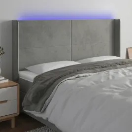 vidaxl-zaglowek-do-lozka-z-led-jasnoszary-203x16x118-128-cm-aksamit