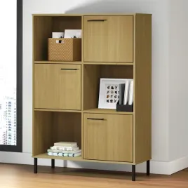 vidaxl-regal-oslo-metalowe-nozki-brazowy-90x35x1285-cm-drewno