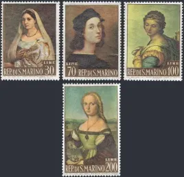 san-marino-1963-mnh-xf-sc550-553-malarstwo-rafaela