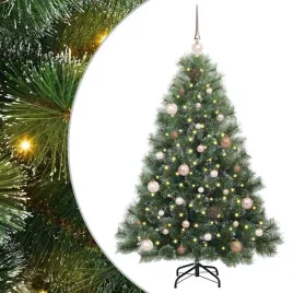 nowoczesna-stozkowa-choinka-led-z-dekoracjami-150-cm-zielona-zasilanie