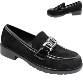 polbuty-damskie-zamszowe-s-barski-hy-350-plaskie-mokasyny-czarne-wsuwane-41