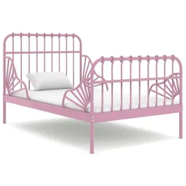 vidaxl-przedluzana-rama-lozka-rozowa-metalowa-80x130-200-cm