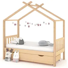 vidaxl-rama-lozka-dzieciecego-z-szuflada-sosnowa-80x160-cm