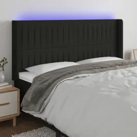 vidaxl-zaglowek-do-lozka-z-led-czarny-203x16x118-128-cm-tkanina