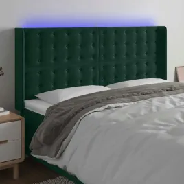 vidaxl-zaglowek-do-lozka-z-led-ciemnozielony-183x16x118-128cm-aksamit
