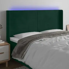 vidaxl-zaglowek-do-lozka-z-led-ciemnozielony-183x16x118-128cm-aksamit