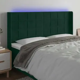 vidaxl-zaglowek-do-lozka-z-led-ciemnozielony-183x16x118-128cm-aksamit