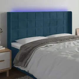 vidaxl-zaglowek-do-lozka-z-led-ciemnoniebieski-203x16x118-128-cm