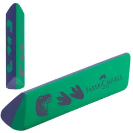 faber-castell-gumka-trojkatna-do-scierania-mazania-dust-free-dinozaury