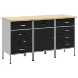 szafka-robocza-z-szuflada-3-szt-czarny-i-szary-150-x-55-x-85-cm