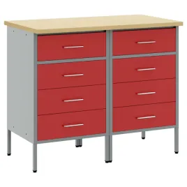 szafka-robocza-2-szt-czerwony-i-szary-100-x-55-x-85-cm