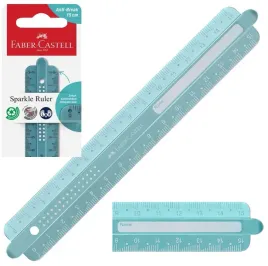faber-castell-linijka-nielamliwa-flex-szkolna-z-imieniem-sparkle-15-cm