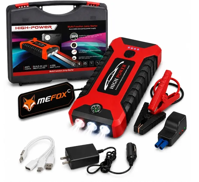 ZESTAW ROZRUCHOWY JUMP STARTER POWER BANK ROZRUCH AUTA SAMOCHODU 99800mAh