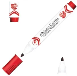 faber-castell-marker-suchoscieralny-do-bialych-tablic-okragly-czerwony