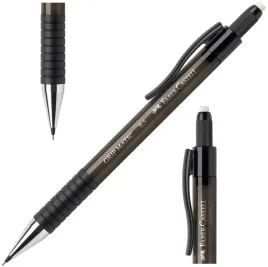 faber-castell-olowek-automatyczny-na-rysiki-z-gumka-1375-grip-05-mm-czarny