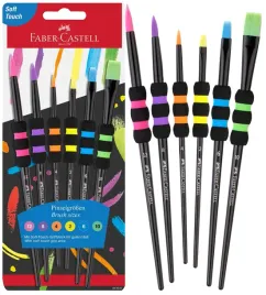 faber-castell-pedzelki-pedzle-szkolne-z-miekkim-uchwytem-zestaw-6-szt-black