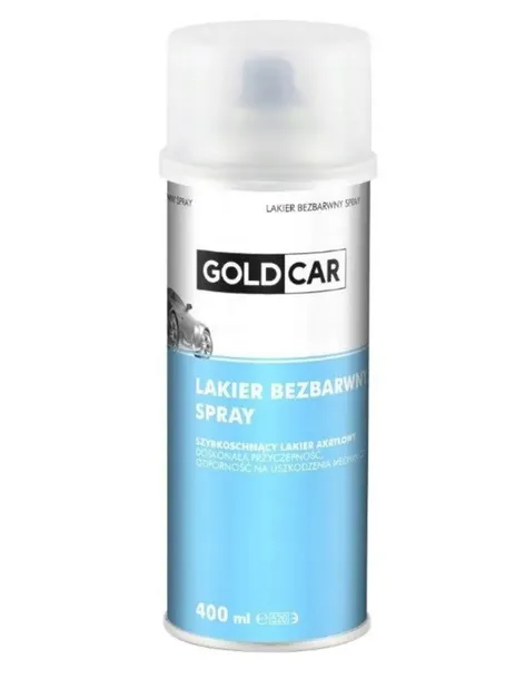 GOLDCAR lakier bezbarwny akrylowy spray 400 ml