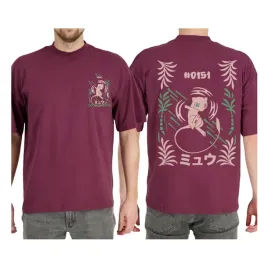 pokemon-t-shirt-mew-bordowy