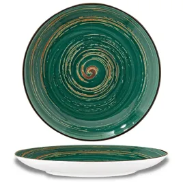 talerz-obiadowy-plaski-porcelanowy-zielony-wilmax-255-cm-okragly